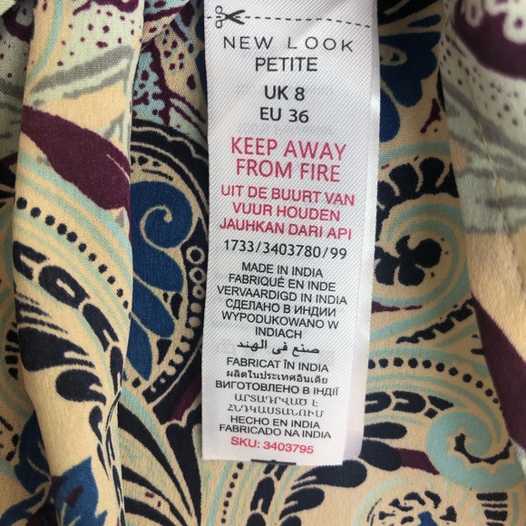 ASOS Petite Paisley print tunic dress size 8 - sm - Picture 8 of 8